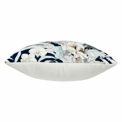 OSTARIA Housse de coussin carrée (40 x 40 cm) Tropical e Bleu