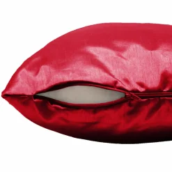DOUCEUR D'INTERIEUR Housse de coussin carrée (40 x 40 cm) Shantung Shana Rouge Online