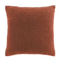 douceur d'intu017drieur Housse de coussin carrée (40 x 40 cm) Woolen Terracotta Online