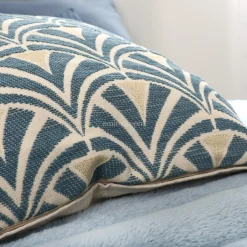 ATMOSPHERA Housse de coussin carrée (40 x 40 cm) Dory e Bleu Discount
