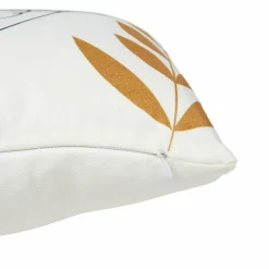 OSTARIA Housse de coussin carrée (40 x 40 cm) Visage Multicolore Blanc Online