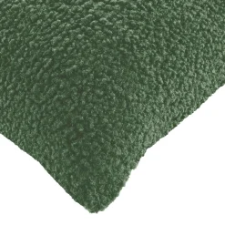 douceur d'intu017drieur Housse de coussin carrée (40 x 40 cm) Woolen sauge Vert Hot