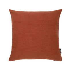 EMINZA Housse de coussin carrée coton tissé (40 x 40 cm) Léa Terracotta