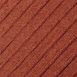 EMINZA Housse de coussin carrée coton tissé (40 x 40 cm) Léa Terracotta