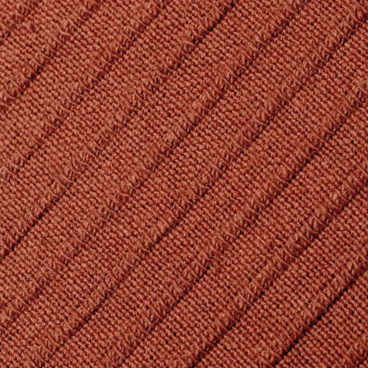 EMINZA Housse de coussin carrée coton tissé (40 x 40 cm) Léa Terracotta