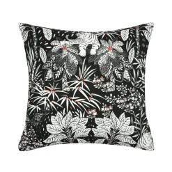 STOF Housse de coussin carrée coton (40 x 40 cm) Bengali e Noir Sale