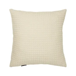 EMINZA Housse de coussin carrée coton nid d'abeille (40 x 40 cm) Maya pampa Beige