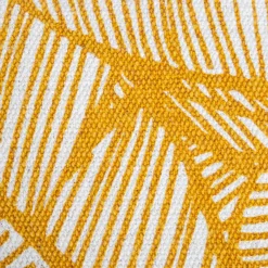 ATMOSPHERA Housse de coussin carrée coton (40 x 40 cm) Tropik Jaune ocre Sale