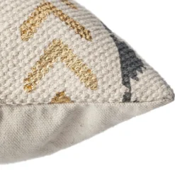 ATMOSPHERA Housse de coussin carrée coton (40 x 40 cm) Etnik Gris New