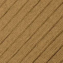 EMINZA Housse de coussin carrée coton tissé (40 x 40 cm) Léa Camel