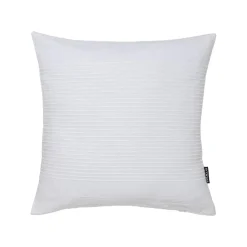 EMINZA Housse de coussin carrée coton tissé (40 x 40 cm) Léa he Blanc New