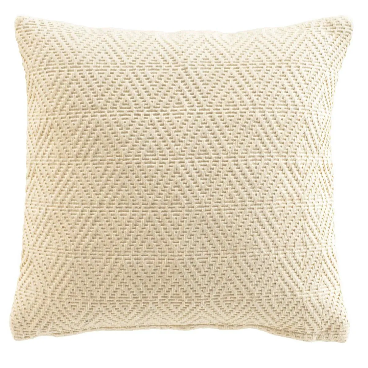 douceur d'intu017drieur Housse de coussin carrée en coton (40 x 40 cm) Sylvia Ecru Best