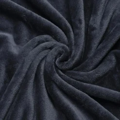 EMINZA Housse de coussin carrée flanelle (60 x 60 cm) Didou Gris Anthracite Sale