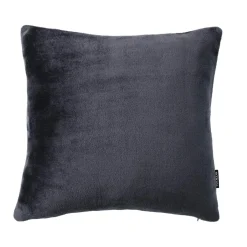 EMINZA Housse de coussin carrée flanelle (60 x 60 cm) Didou Gris Anthracite Sale