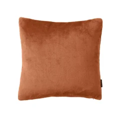 EMINZA Housse de coussin carrée flanelle (45 x 45 cm) Didou Cuivre Sale