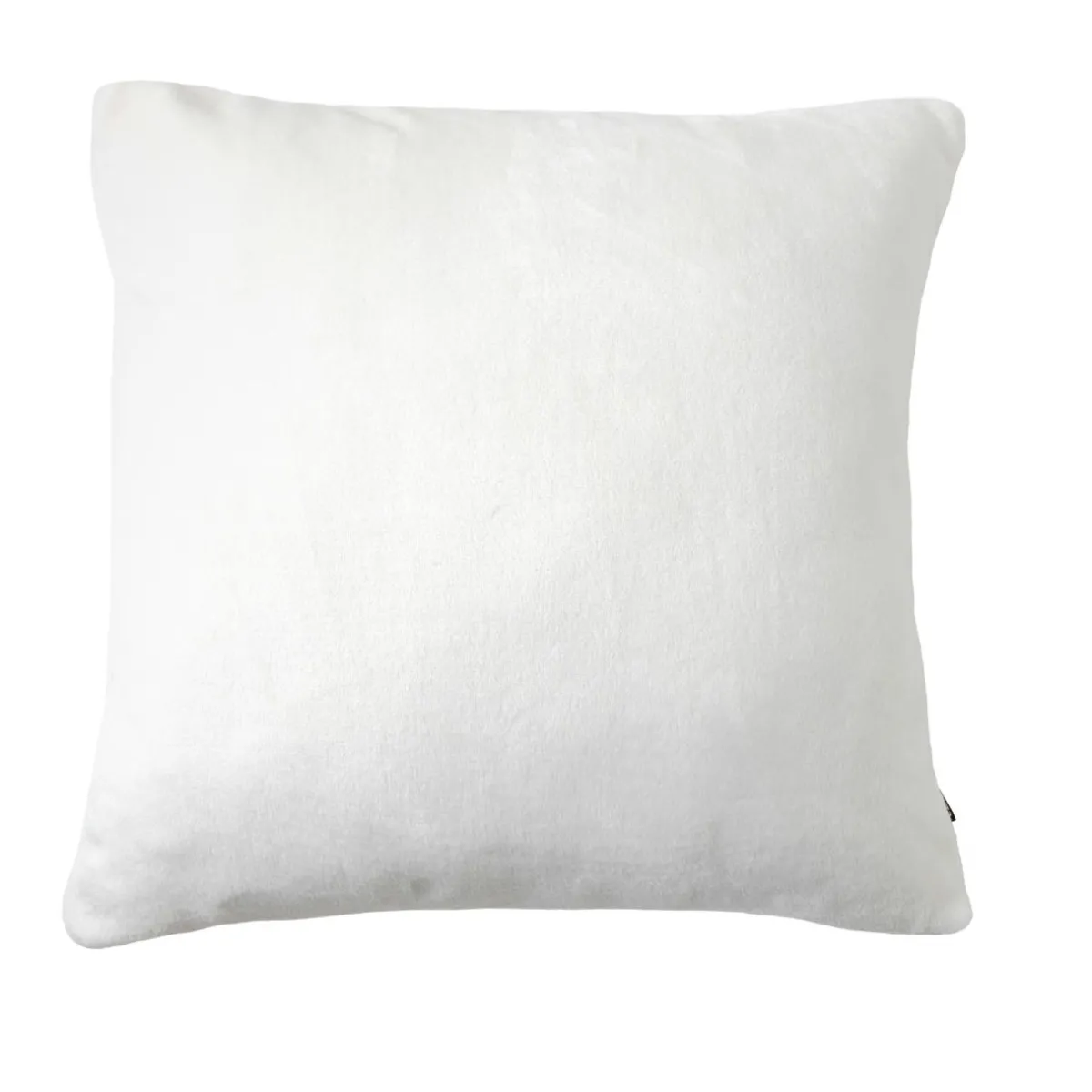 EMINZA Housse de coussin carrée flanelle (60 x 60 cm) Didou Ivoire