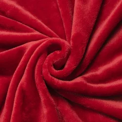 EMINZA Housse de coussin carrée flanelle (60 x 60 cm) Didou Rouge Clearance