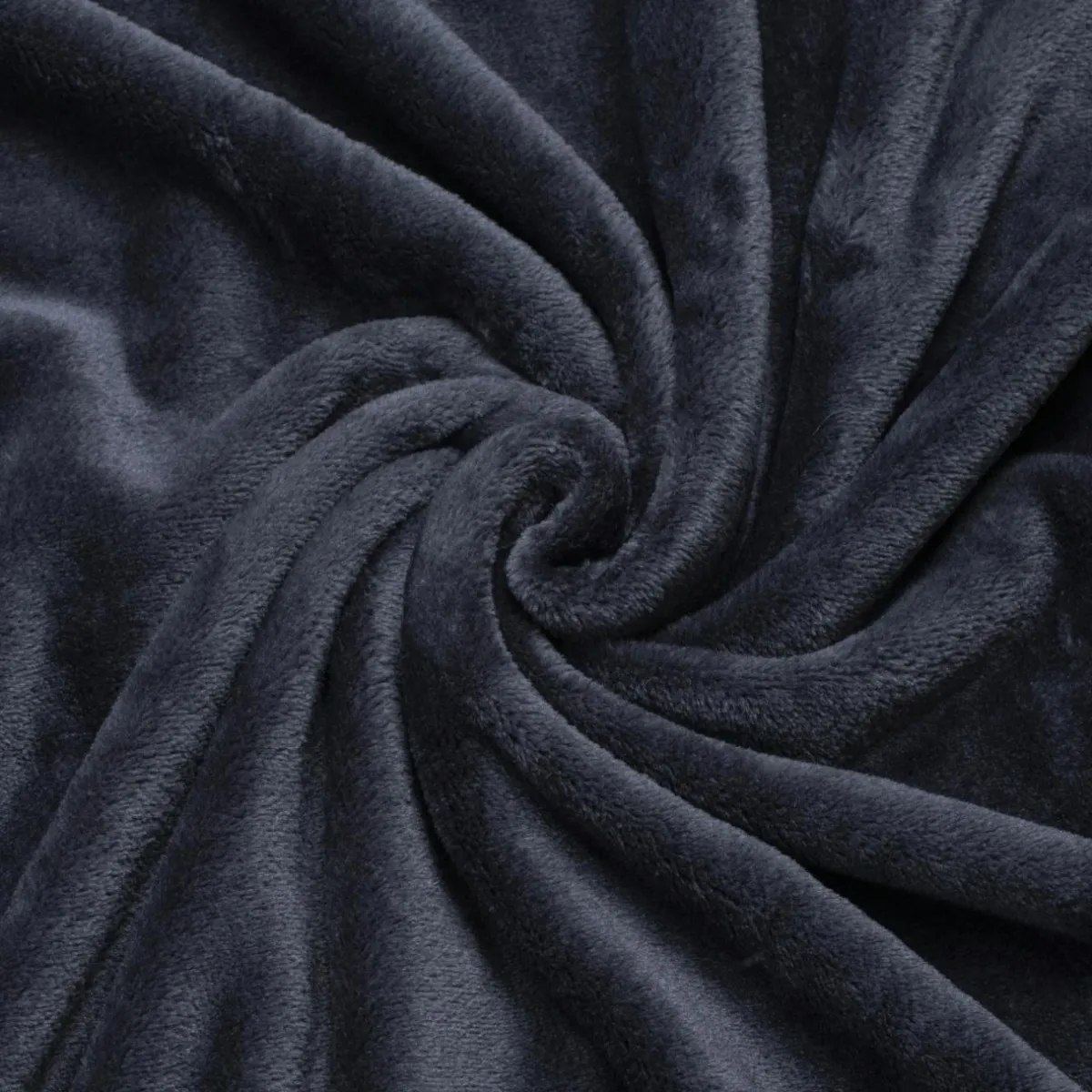 EMINZA Housse de coussin carrée flanelle (45 x 45 cm) Didou Gris Anthracite Best