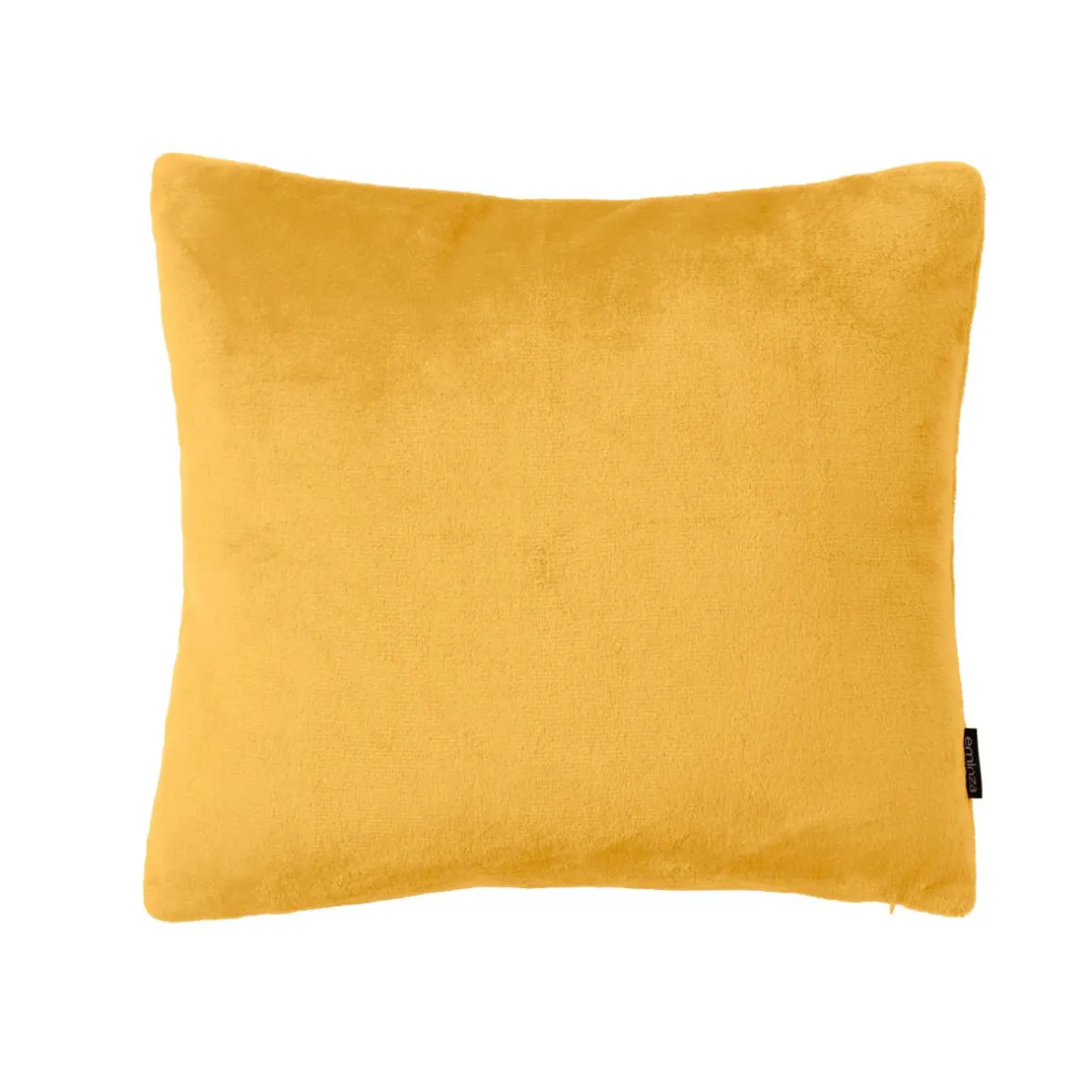 EMINZA Housse de coussin carrée flanelle (45 x 45 cm) Didou Jaune moutarde Online