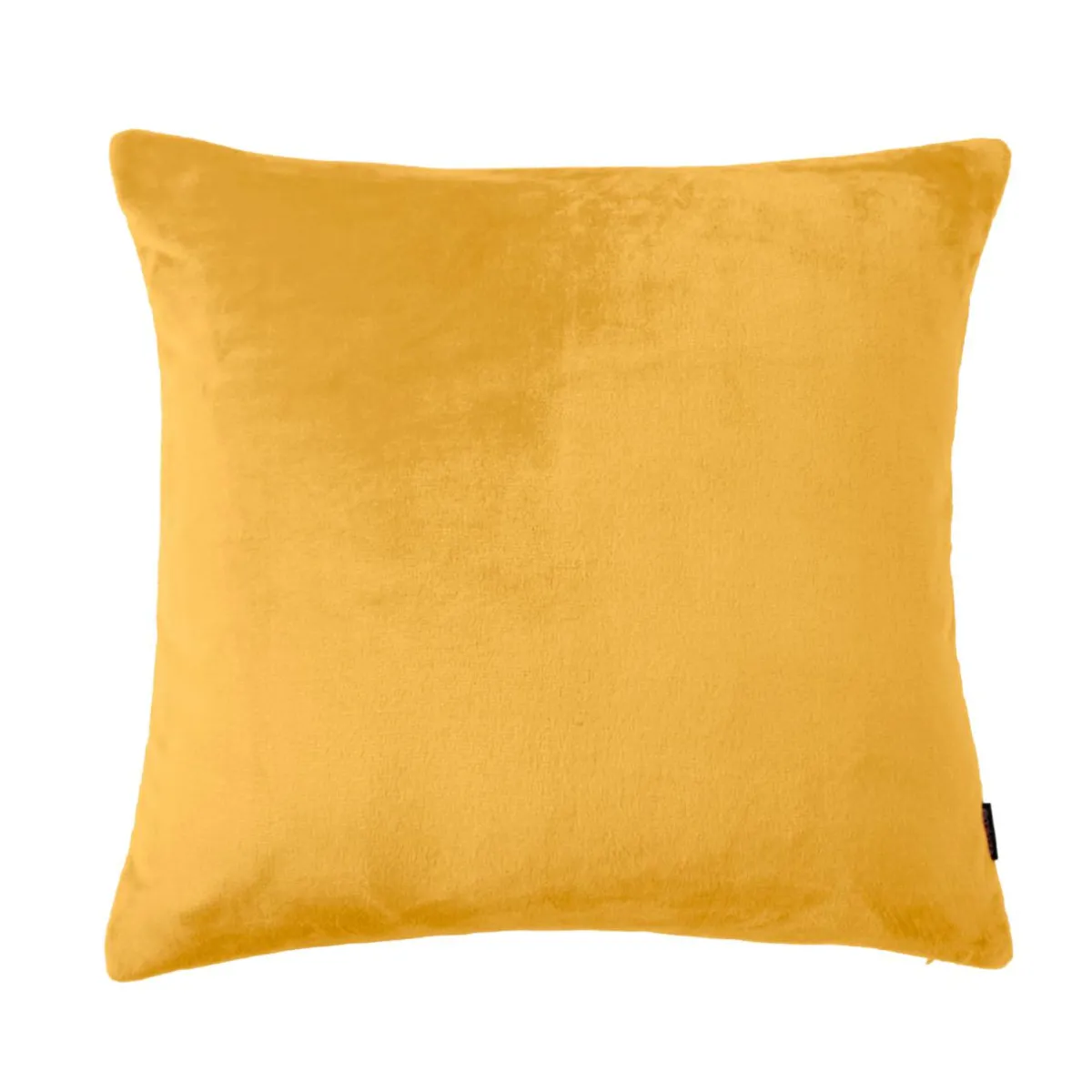 EMINZA Housse de coussin carrée flanelle (60 x 60 cm) Didou Jaune moutarde Sale