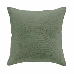 DOUCEUR D'INTERIEUR Housse de coussin carrée microfibre (40 x 40 cm) Palombine Vert kaki Online