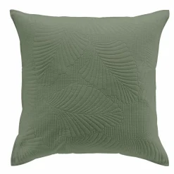 DOUCEUR D'INTERIEUR Housse de coussin carrée microfibre (60 x 60 cm) Palombine Vert kaki Best