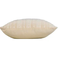 douceur d'intu017drieur Housse de coussin carrée polycoton (40 x 40 cm) Ilies Ecru New