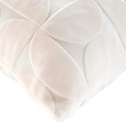 douceur d'intu017drieur Housse de coussin carrée velours (40 x 40 cm) Curly Ecru Best