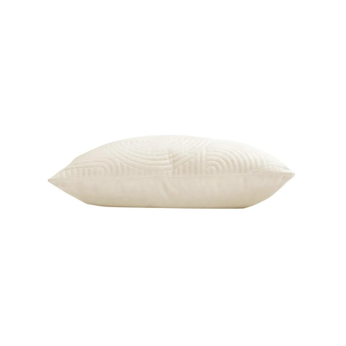 douceur d'intu017drieur Housse de coussin carrée velours (40 x 40 cm) Circles Ecru Sale