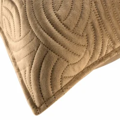 DOUCEUR D'INTERIEUR Housse de coussin carrée velours (60 x 60 cm) Solange Taupe Sale