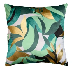 douceur d'intu017drieur Housse de coussin carrée velours (40 x 40 cm) Boréale Vert Outlet