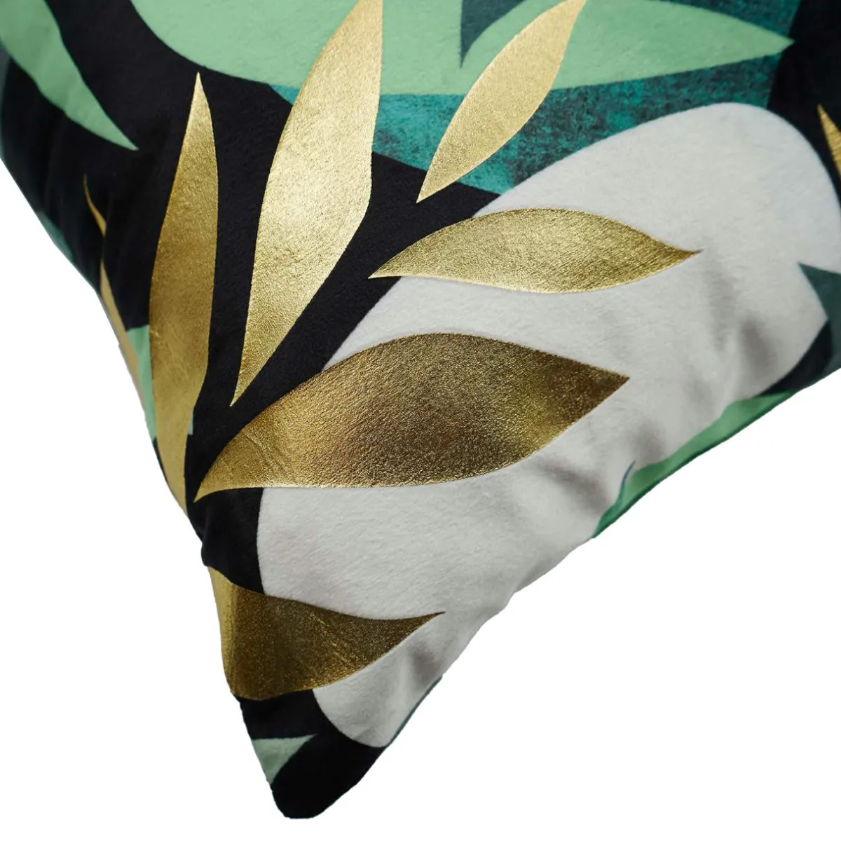 douceur d'intu017drieur Housse de coussin carrée velours (40 x 40 cm) Boréale Vert Outlet