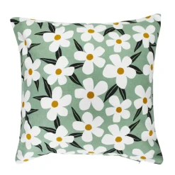 DOUCEUR D'INTERIEUR Housse de coussin coton (40 x 40 cm) Darcy Vert sauge New
