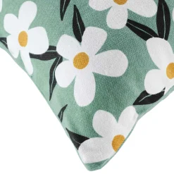 DOUCEUR D'INTERIEUR Housse de coussin coton (40 x 40 cm) Darcy Vert sauge New