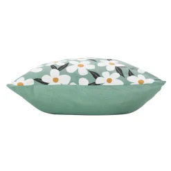 DOUCEUR D'INTERIEUR Housse de coussin coton (40 x 40 cm) Darcy Vert sauge New