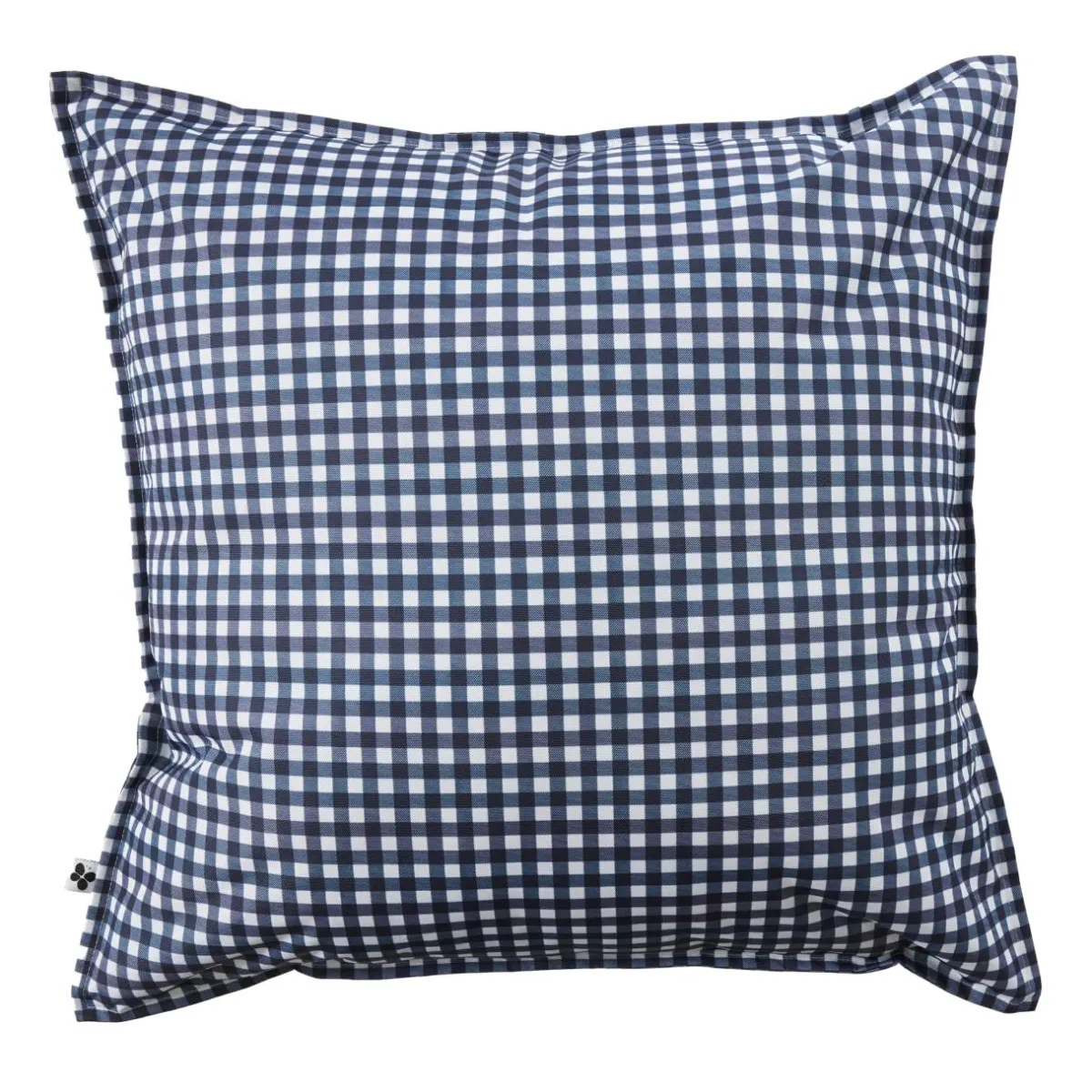 EMINZA Housse de coussin extérieur carrée (60 x 60 cm) Vickie Bleu nuit Vichy bleu Discount