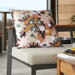 L'effet papillon Housse de coussin extérieur carrée (60 x 60 cm) Léane Multicolore Best