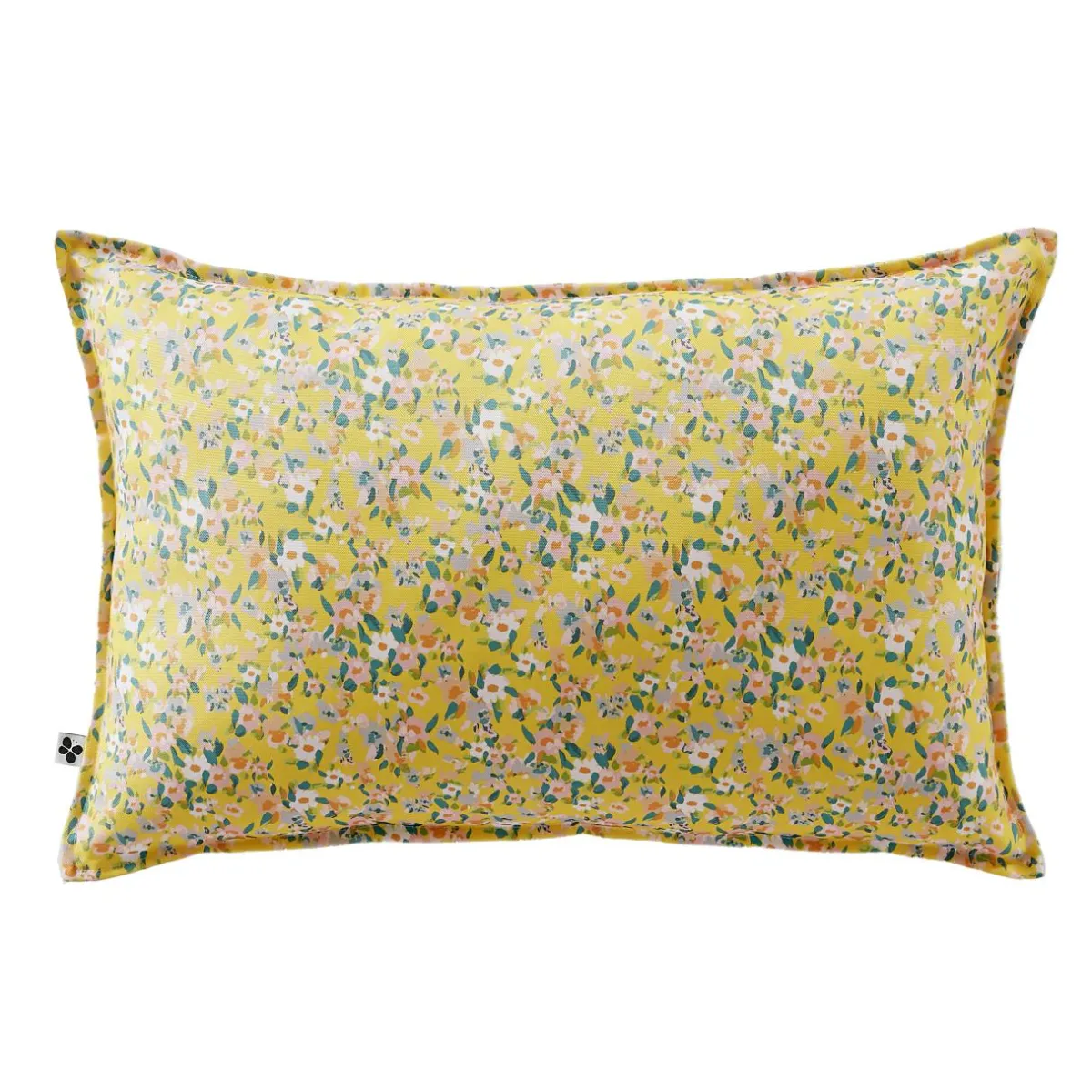 L'effet papillon Housse de coussin extérieur rectangulaire (40 x 60 cm) Manon Jaune