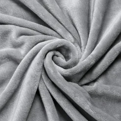 EMINZA Housse de coussin rectangulaire flanelle (40 x 60 cm) Didou Gris clair Clearance