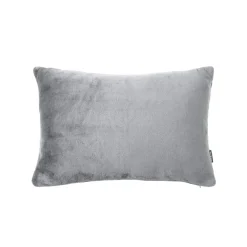 EMINZA Housse de coussin rectangulaire flanelle (40 x 60 cm) Didou Gris clair Clearance