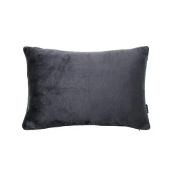 EMINZA Housse de coussin rectangulaire flanelle (40 x 60 cm) Didou Gris Anthracite Hot