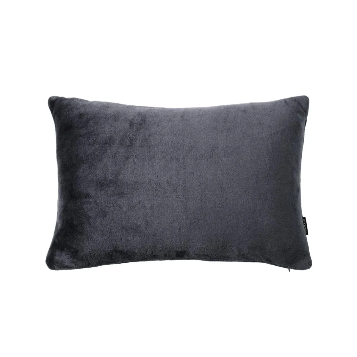 EMINZA Housse de coussin rectangulaire flanelle (40 x 60 cm) Didou Gris Anthracite Hot