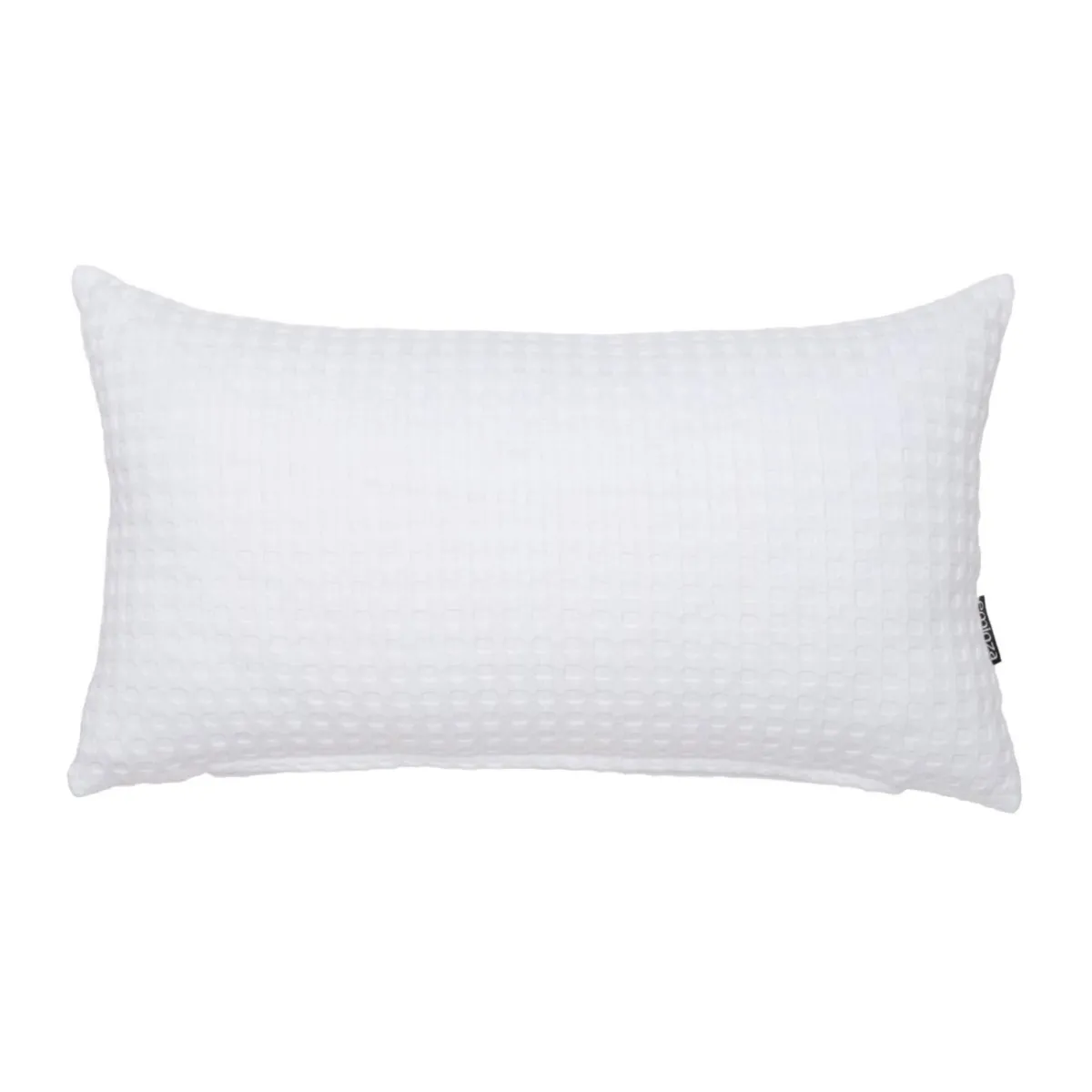 EMINZA Housse de coussin rectangulaire coton nid d'abeille (30 x 50 cm) Maya he Blanc Sale