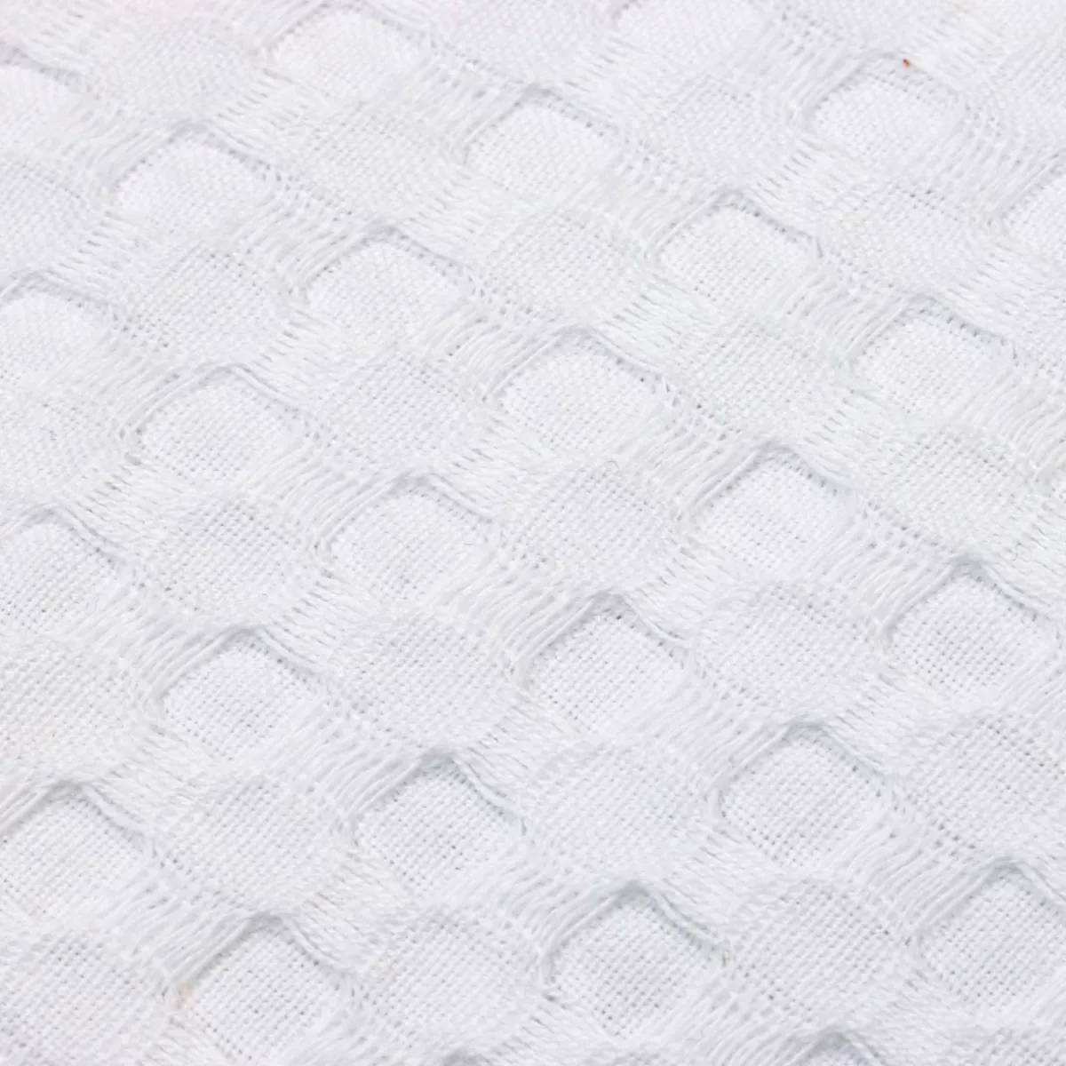 EMINZA Housse de coussin rectangulaire coton nid d'abeille (30 x 50 cm) Maya he Blanc Sale