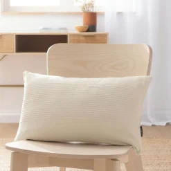 EMINZA Housse de coussin rectangulaire coton tissé (30 x 50 cm) Léa pampa Beige Online