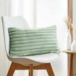 EMINZA Housse de coussin rectangulaire flanelle (30 x 50 cm) Dune Vert sauge Sale