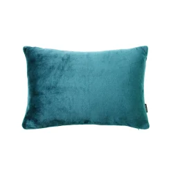 EMINZA Housse de coussin rectangulaire flanelle (40 x 60 cm) Didou Bleu canard