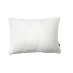 EMINZA Housse de coussin rectangulaire flanelle (40 x 60 cm) Didou Ivoire Best