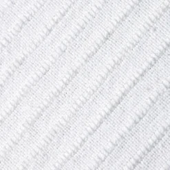 EMINZA Housse de coussin rectangulaire coton tissé (30 x 50 cm) Léa he Blanc