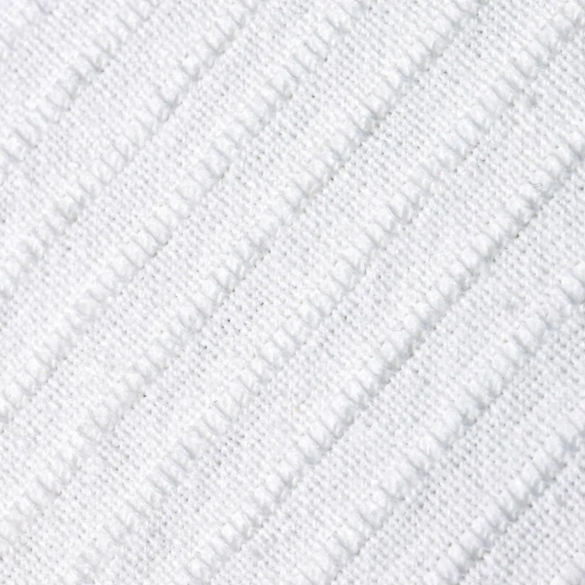EMINZA Housse de coussin rectangulaire coton tissé (30 x 50 cm) Léa he Blanc